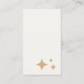 Retro Huishoudster Maid Service, Zwart Contactkaartje (Achterkant)