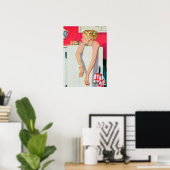 retro huisvrouw decor poster (Thuiskantoor)
