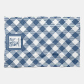 Retro Huisvrouw Funny Plaid Keuken Handdoek (Horizontaal)