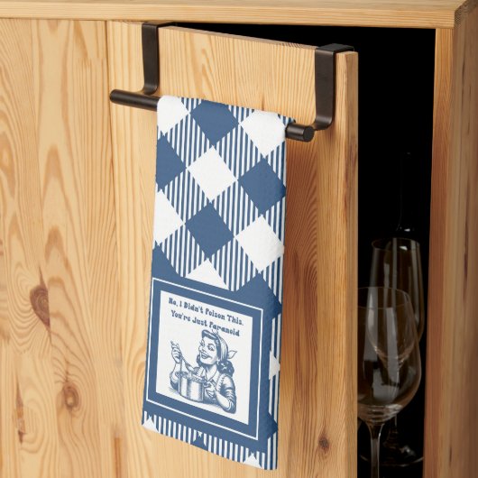 Retro Huisvrouw Funny Plaid Keuken Handdoek (Derde Gevouwen)