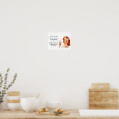 Retro Huisvrouw Funny Quote Drinken Poster (Keuken)