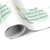 Retro huisvrouw haat het vacuüm cadeaupapier (Rol Hoek)