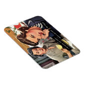 Retro Huisvrouw jaren 1950 "No Cure for Stupid" Ma Magneet (Rechterzijde)