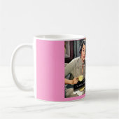 Retro-huisvrouw "No Cure for Stupid" Koffiemok (Links)