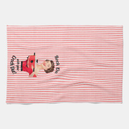 Retro huisvrouw rock uit met je slowcooker theedoek