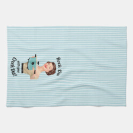 Retro huisvrouw rock uit met je slowcooker theedoek