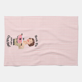 Retro huisvrouw rock uit met je slowcooker theedoek