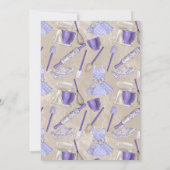 Retro Huisvrouw uit de Jaren 50 Bruidsfeest Licht Kaart (Achterkant)