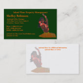 Retro Hula Girl Visitekaartje (Voorkant / Achterkant)