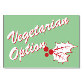 Retro Hulst Vakantie Aangepaste Buffetkaart Kaart (Achterkant)