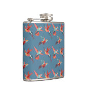 Retro Hummingbird Patroon Heupfles (Rechts)