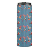 Retro Hummingbird Patroon | Monogram Thermosbeker (Achterkant)