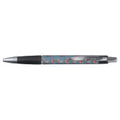 Retro Hummingbird Patroon Pen (Achterkant)