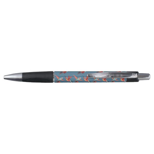 Retro Hummingbird Patroon Pen (Achterkant)