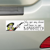Retro-Humor Bumpersticker (Op auto)
