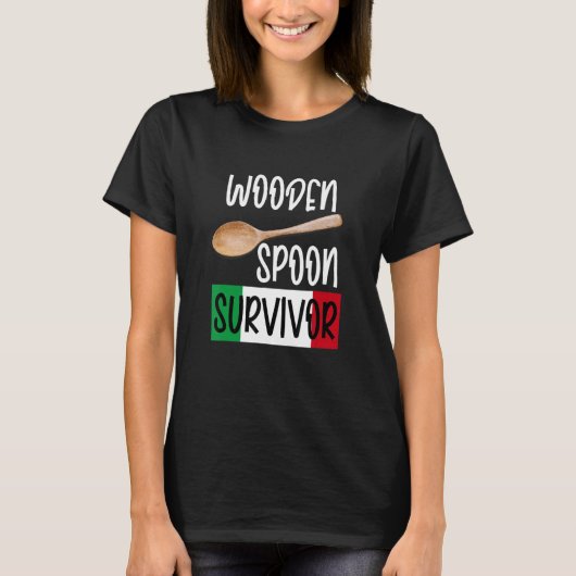 Retro Humor tees Wooden Spoon Survivor (Voorkant)