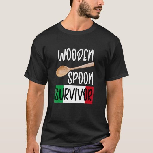 Retro Humor tees Wooden Spoon Survivor (Voorkant)