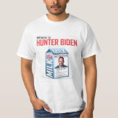 Retro hunter biden t-shirt (Voorkant)