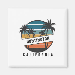 Retro Huntington Beach Californië Surfplank Surfen Magneet
