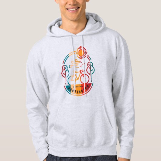 Retro Huntington Bike Trail Hoodie (Voorkant)