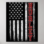Retro Hurley Home State Cool 70s 80s Style Sunset  Poster (Voorkant)
