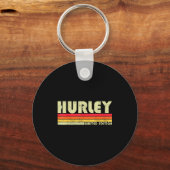 Retro Hurley Home State Cool 70s 80s Style Sunset  Sleutelhanger (Voorkant)