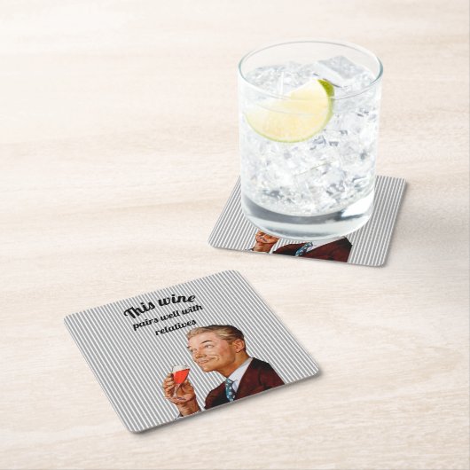 Retro Husband Funny Gezegde Kartonnen Onderzetters (Insitu)