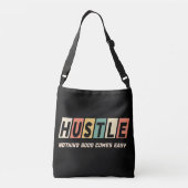 Retro Hustle Niets Goed Komt Gemakkelijk Crossbody Tas (Achterkant)