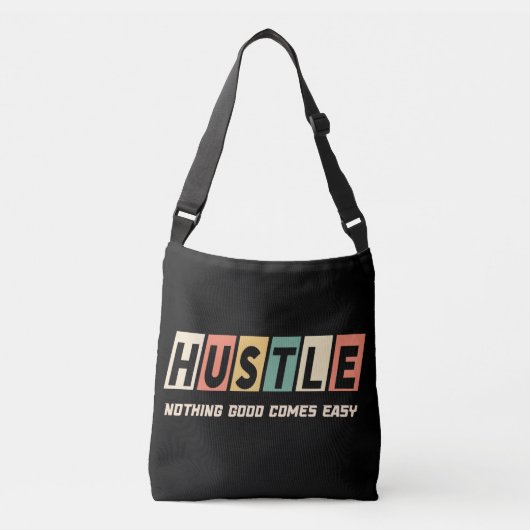 Retro Hustle Niets Goed Komt Gemakkelijk Crossbody Tas (Voorkant)