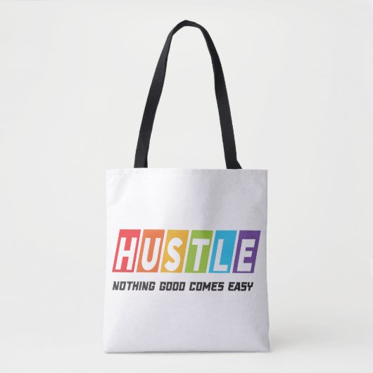 Retro Hustle Niets Goed Komt Gemakkelijk Tote Bag (Voorkant)