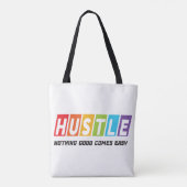 Retro Hustle Niets Goed Komt Gemakkelijk Tote Bag (Achterkant)