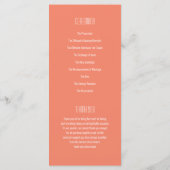 Retro Huwelijksprogramma met Vinylplaat Programmakaart (Achterkant)