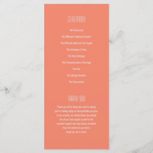 Retro Huwelijksprogramma met Vinylplaat Programmakaart (Achterkant)