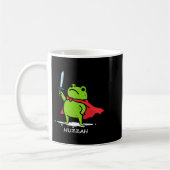 Retro Huzzah Frog Knight Funny Sword Meme Quote Me Koffiemok (Links)