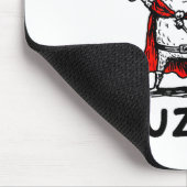 Retro Huzzah Frog Knight Funny Sword Meme Quote Muismat (Hoek)