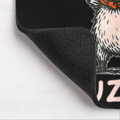 Retro Huzzah Raccoon Knight Funny Sword Meme Quote Muismat (Hoek)