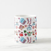 Retro Hygge Hand Drawn Tea Kettles Stockings Koffiemok (Center)