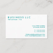 retro HYGIËNIST Visitekaartje (Achterkant)