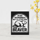 Retro I'm Geen taxidermist maar I'll Stuff Kaart (Gele Bloem)