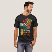 Retro I am Black History Melanin Afro African Quee T-shirt (Voorkant volledig)