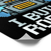 Retro I Build Robots Robotics Engineering Ai Tech  Poster (Hoek)