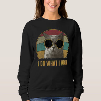 Retro I do what I want cat  cat  2 Trui