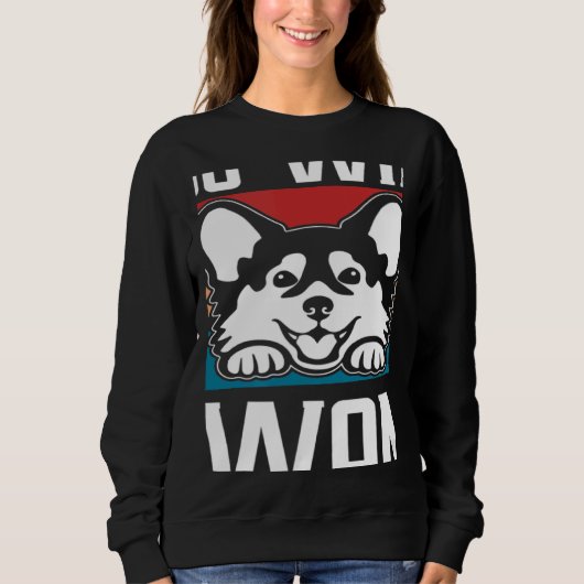 Retro I Do What I Want Dog Independent Rebel Trui (Voorkant)