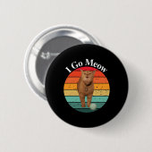Retro I Go Miauw Grappige Kat Zingende Meme Ronde Button 5,7 Cm (Voorkant /achterkant)