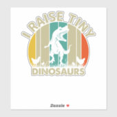 Retro I heeft kleine dinosauriërs opgevoed Sticker (Vel)