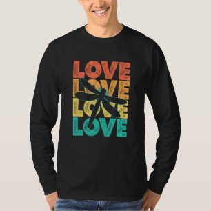 Retro I hou van Dragonfly Idea voor Insect T-shirt