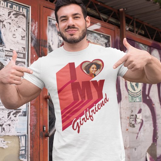 Retro I hou van mijn Vriendin T-shirt