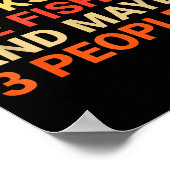 Retro I Like Books And Ice Fishing Lover Funny Poster (Hoek)