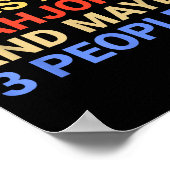 Retro I Like Dogs And Mahjong Lover Funny  Poster (Hoek)