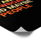 Retro I Like Dogs And Snowboarding Lover Funny Sno Poster (Hoek)